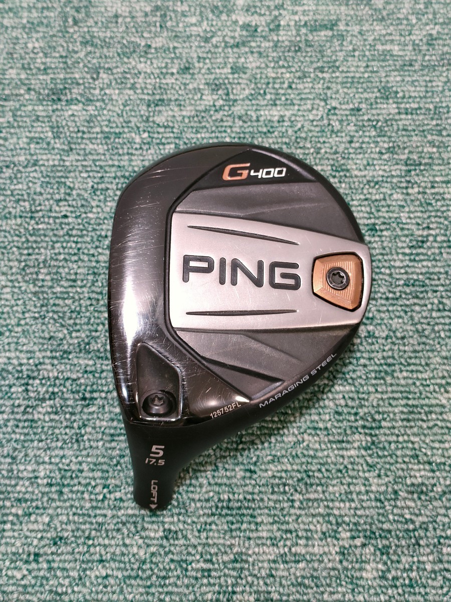レフティ PING G400 5W 17.5度 フェアウェイウッド ヘッド単品