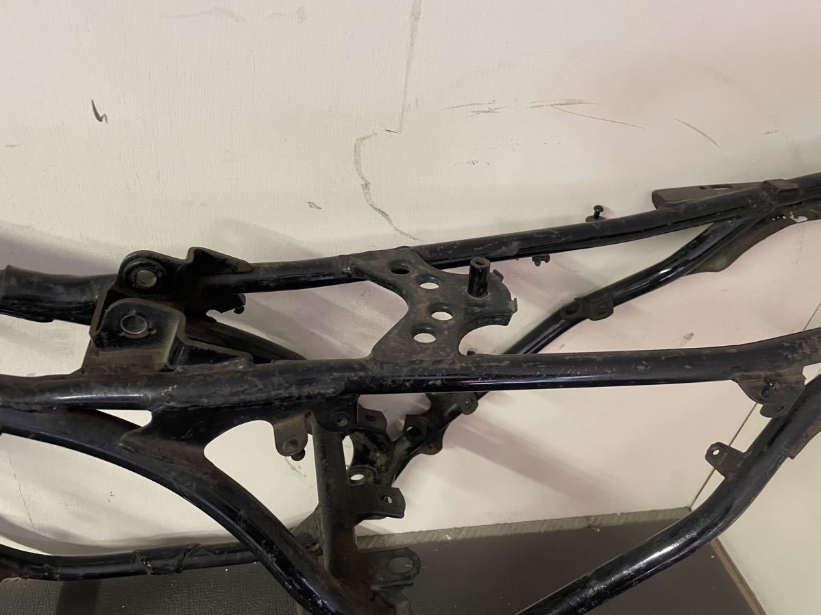 希少 書付き ヤマハ RZ350 初期型 4U0正規打刻 フレーム 検 RZ250R RZ350R 4l3 29L 29K YAMAHA メインフレーム CBX400F rz250 書あり_5