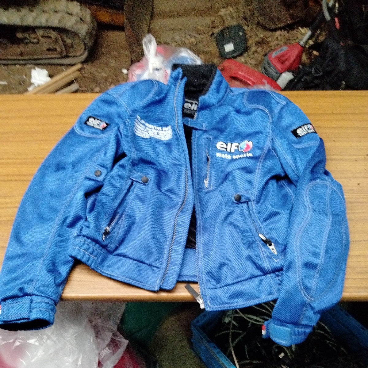 メッシュ ジャケットelf エルフ moto sports プロテクター付き 
