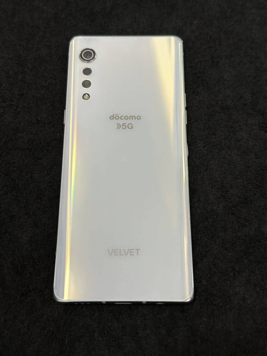 docomo LG VELVET L-52A White simフリー 美品 判定○ VELVET LG L-52A