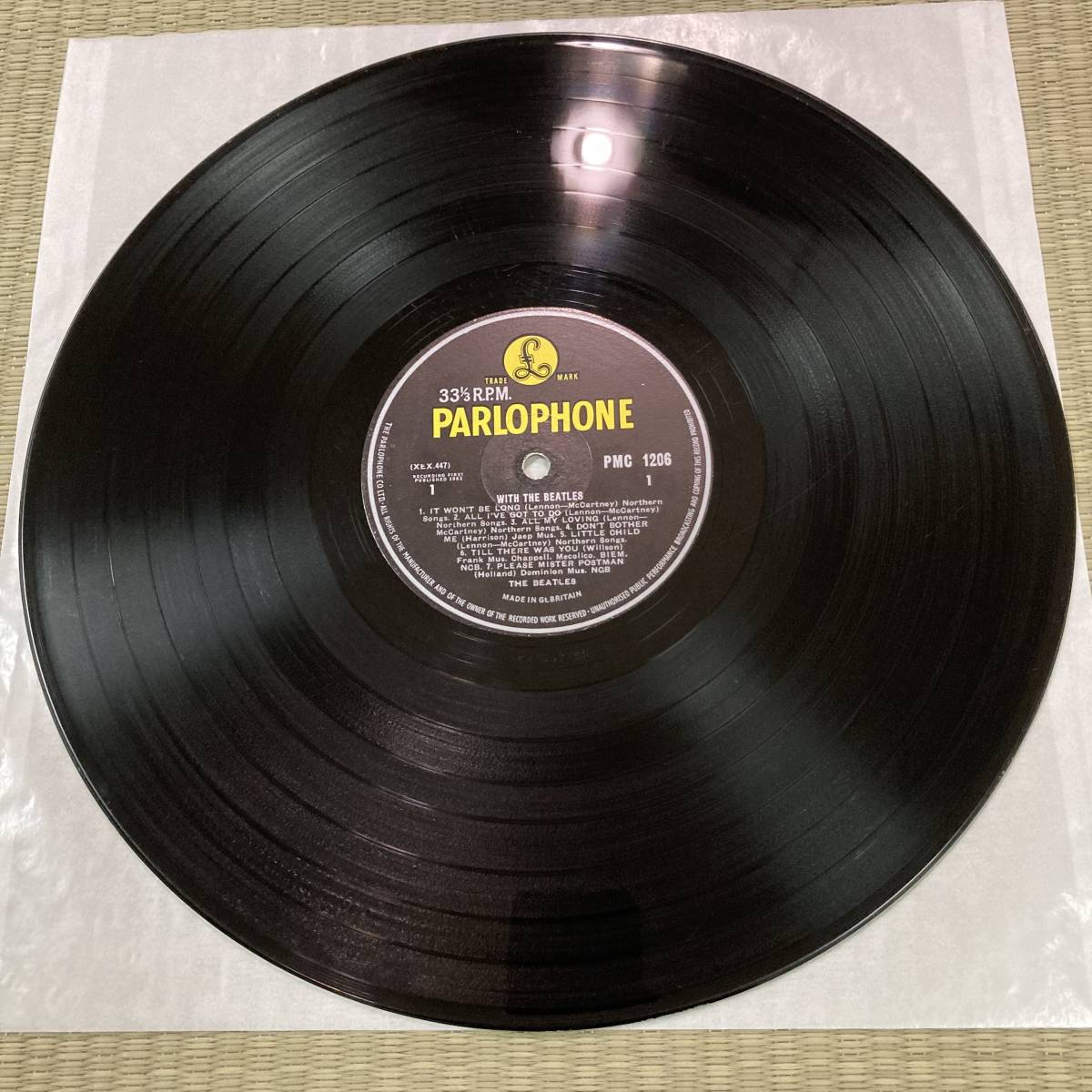 UK盤イエロー・パーロフォン 2ndプレス マト5N/6N WITH THE BEATLES