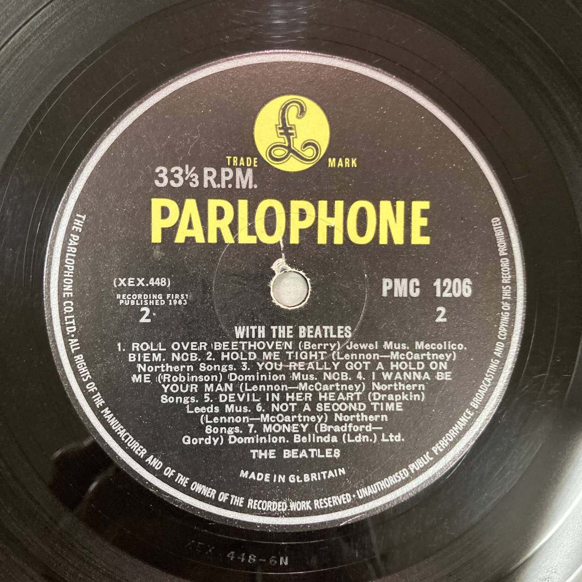 UK盤イエロー・パーロフォン 2ndプレス マト5N/6N WITH THE BEATLES