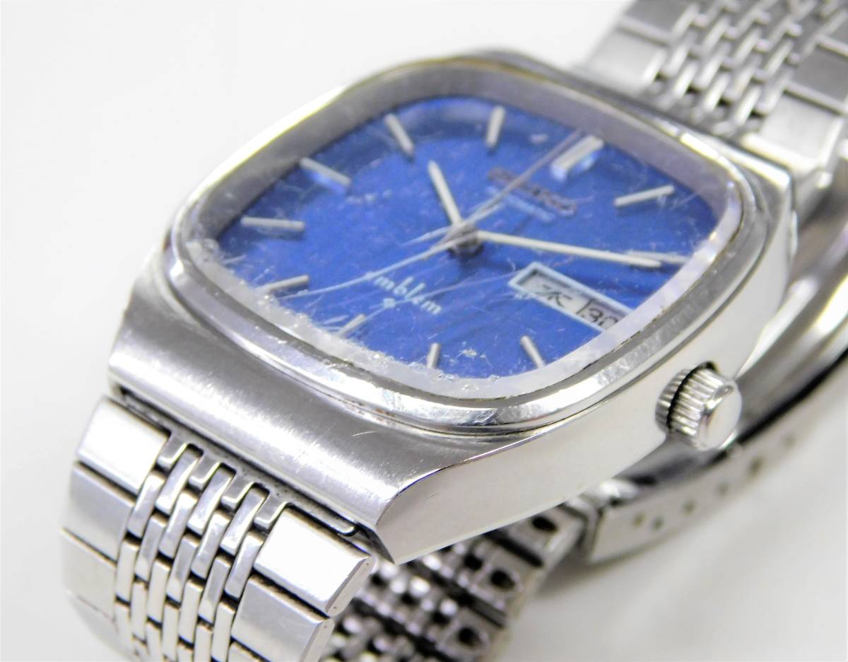 SEIKO セイコー ☆ emblem エンブレム 5606-5230 ブルー文字盤 