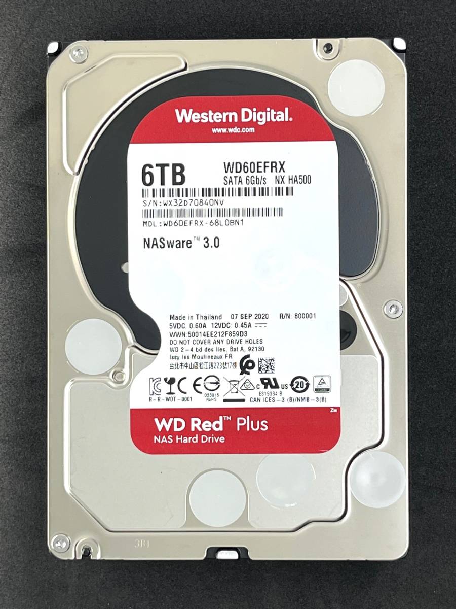 お買い得，HOT 6TB WD Red / WD60EFRX 使用時間：1375ｈ 2020年製 Western Digital RED 良品 3.5インチ 内蔵HDD SATA(2TB～)｜売買されたオークション情報、yahooの商品情報をアーカイブ公開 - オークファン 3.5 SerialATA