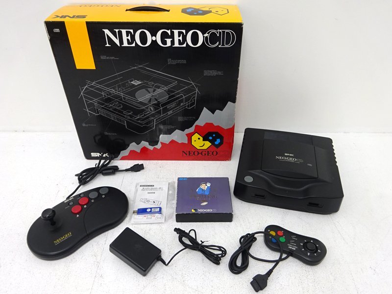 ☆ジャンク☆SNK NEOGEO CD 本体 龍虎の拳外伝ソフト コントローラー