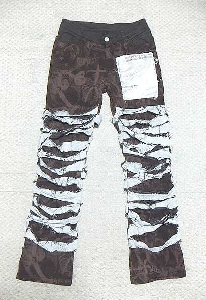 h.Naoto(H.ANARCHYISM for PLUS).レース重ね フレア パンツ F(ゴシック 