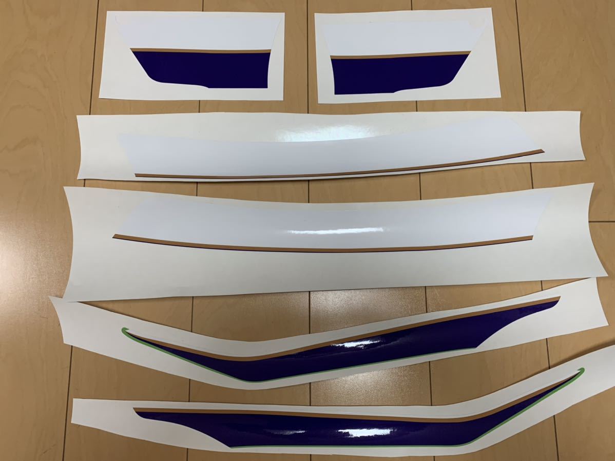 ZRX1100 1200R デカール フルセット ステッカー 白青 1台分セット 送料無料　カワサキ