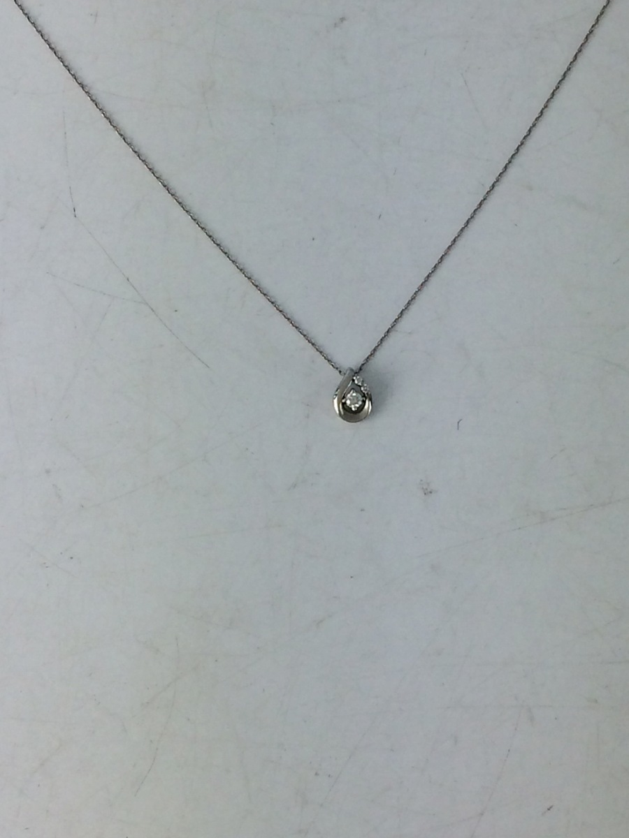 4℃◆ネックレス/-/トップ有/pt850/石込1.6g