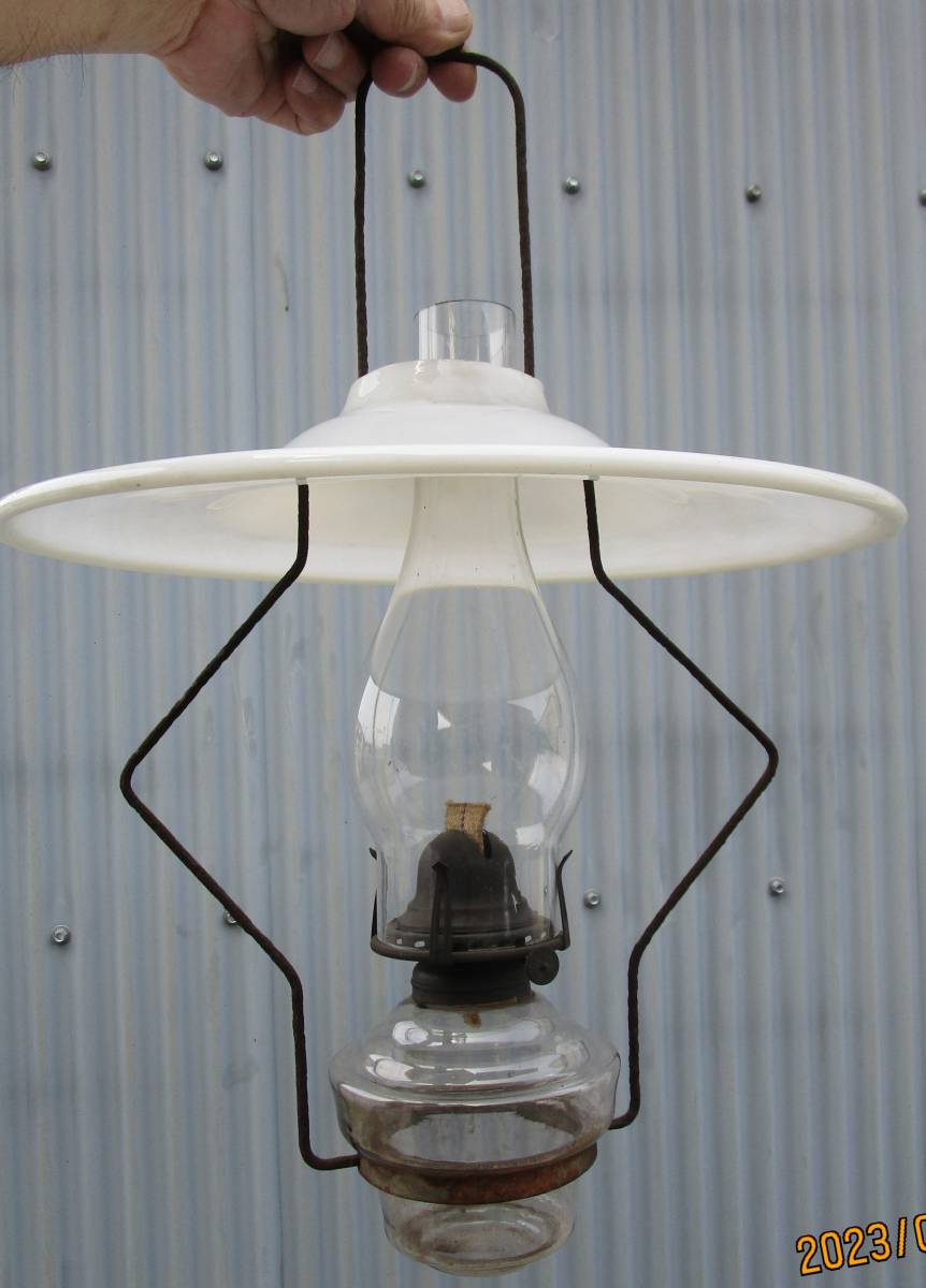 吊りランプ アンティーク 完動品 昭和レトロ インテリア オブジェ 昭和