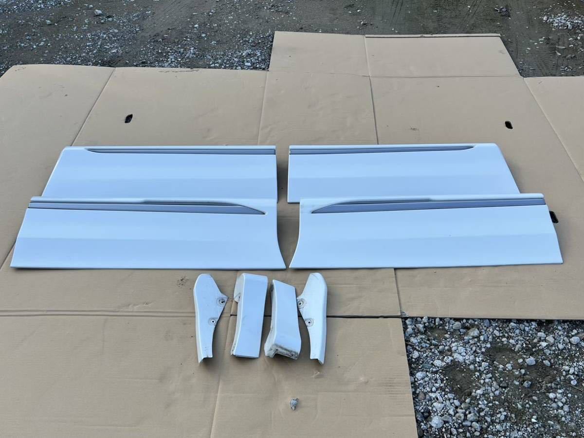 廃盤品 20アルファード ヴェルファイア モデリスタ サイドパネル MODELLISTA 070 パール 1台分 サイドガーニッシュ ANH ATH GGH 売り切り