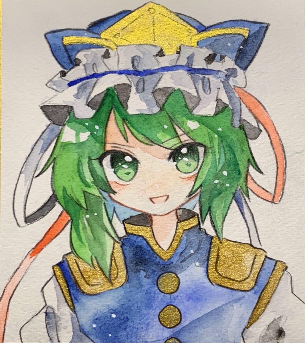 東方Project 四季映姫・ヤマザナドゥ 手描きイラスト(手描きイラスト