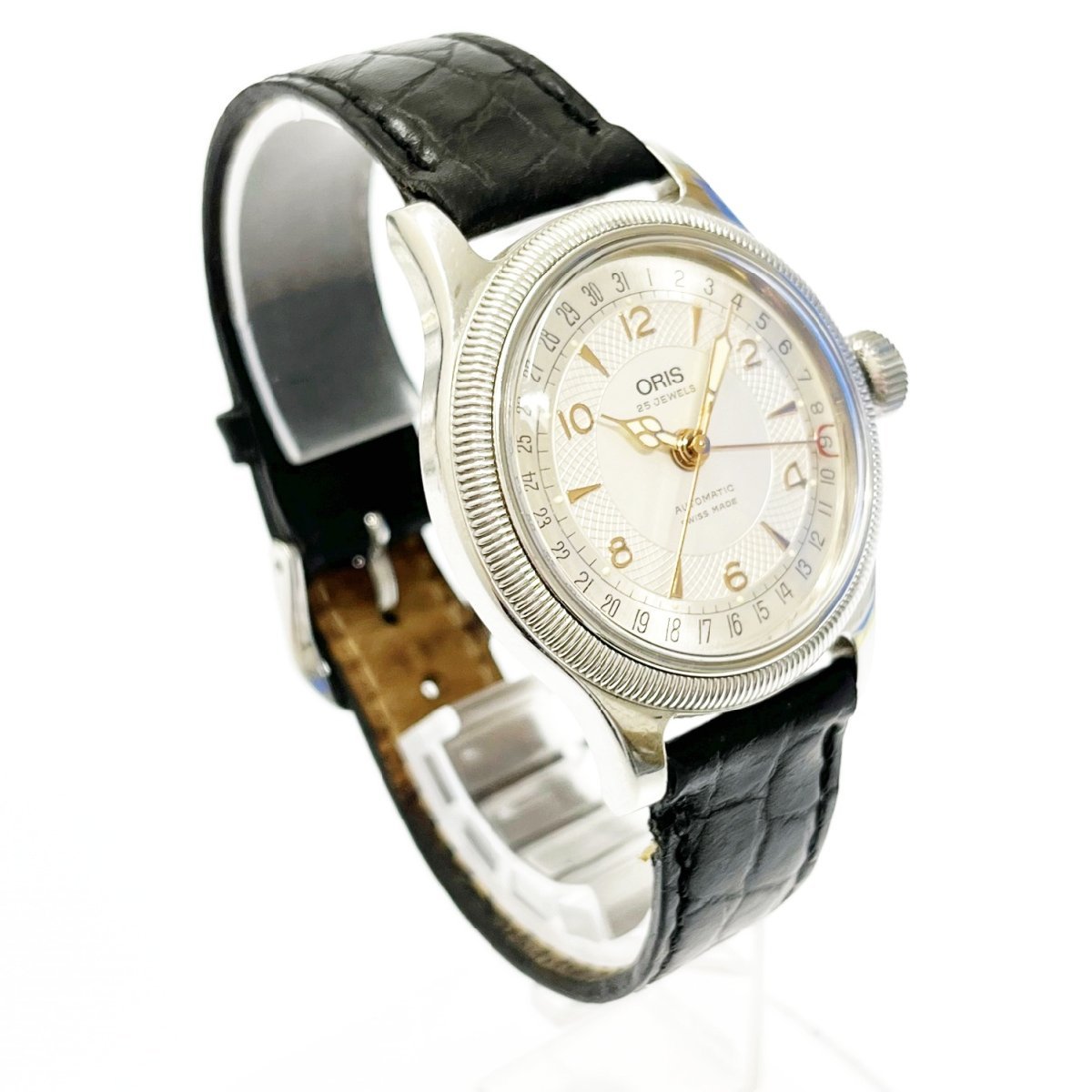 1円スタート】ORIS オリス 7463C ビッククラウン ポインターデイト SS  