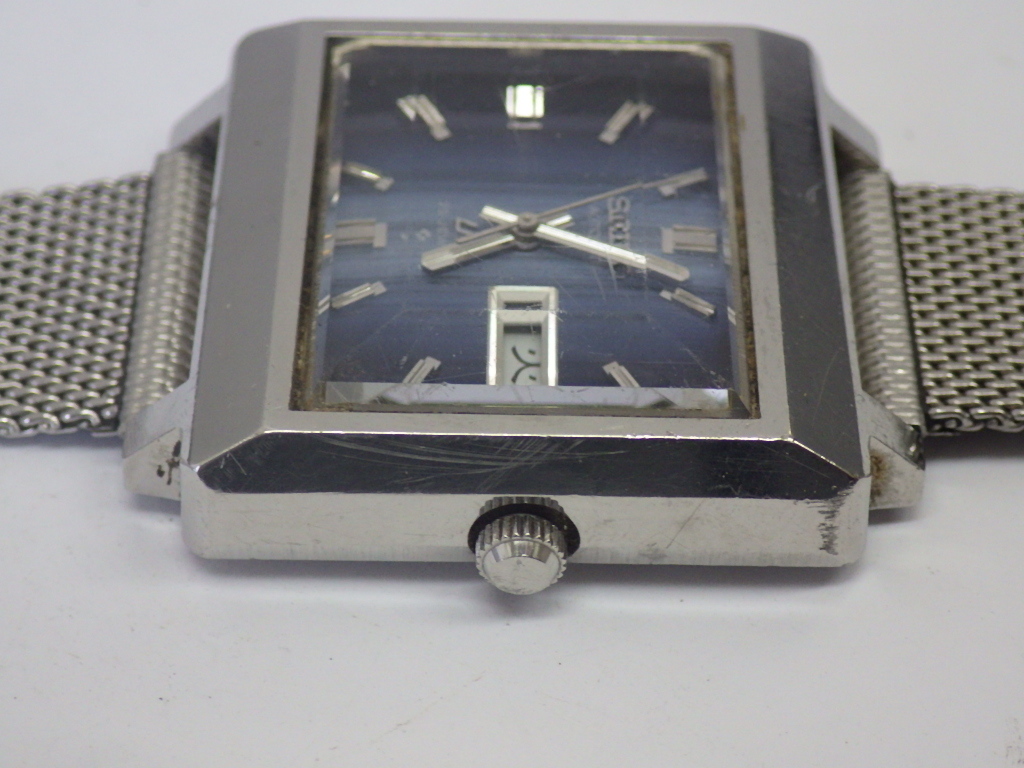 セイコー LM ロードマチック メンズ 自動巻 スクエア ヴィンテージ ジャンク ロードマチック SEIKO セイコー LM 自動巻き - 腕時計 稼働品希少