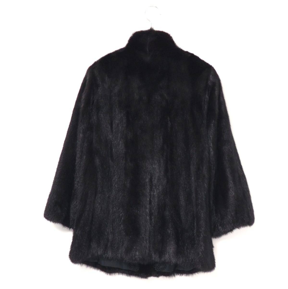 XXX▽ダークミンク*MINK*最高級毛皮*リアルファー*逆毛ミックス*ファー 