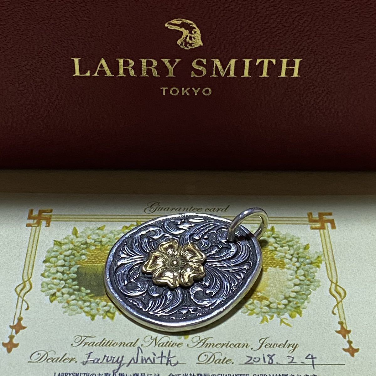 ラリースミス k18 ローズ唐草メタル Larry Smith