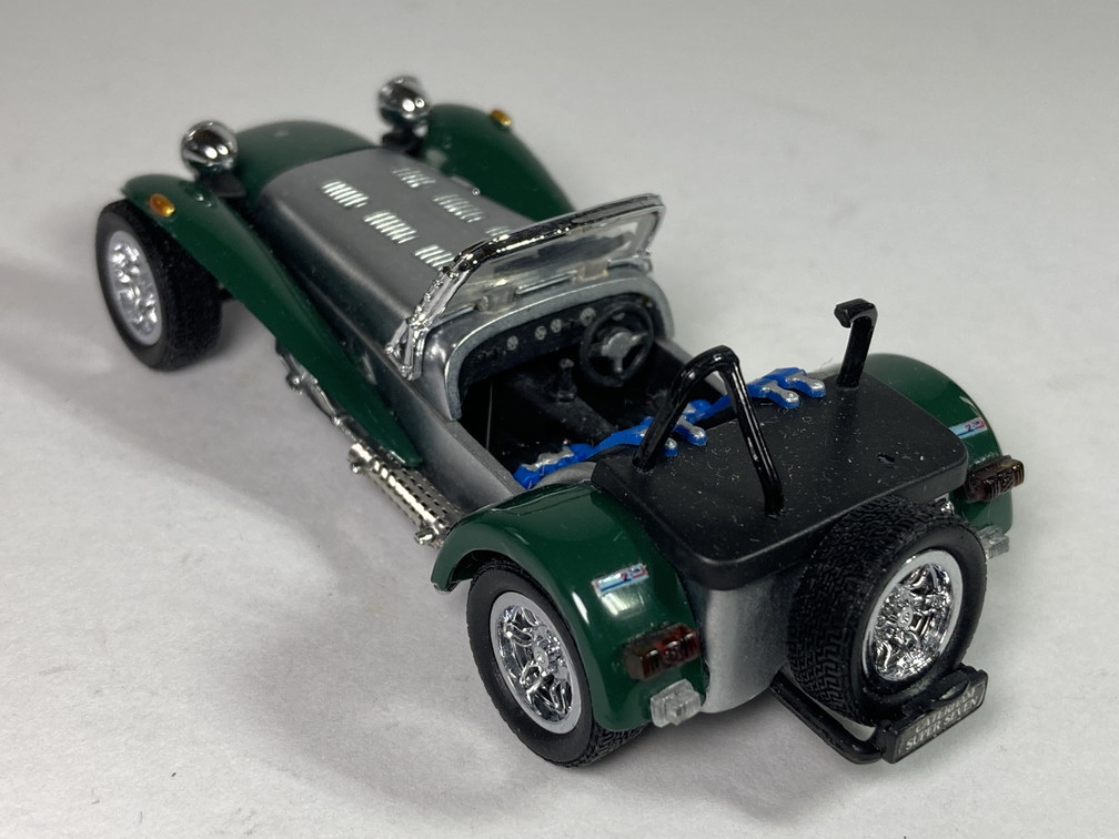 Miniature Kyosho 1/43 Caterham Super Seven Rouge - Ceintures Bleues - 03151R