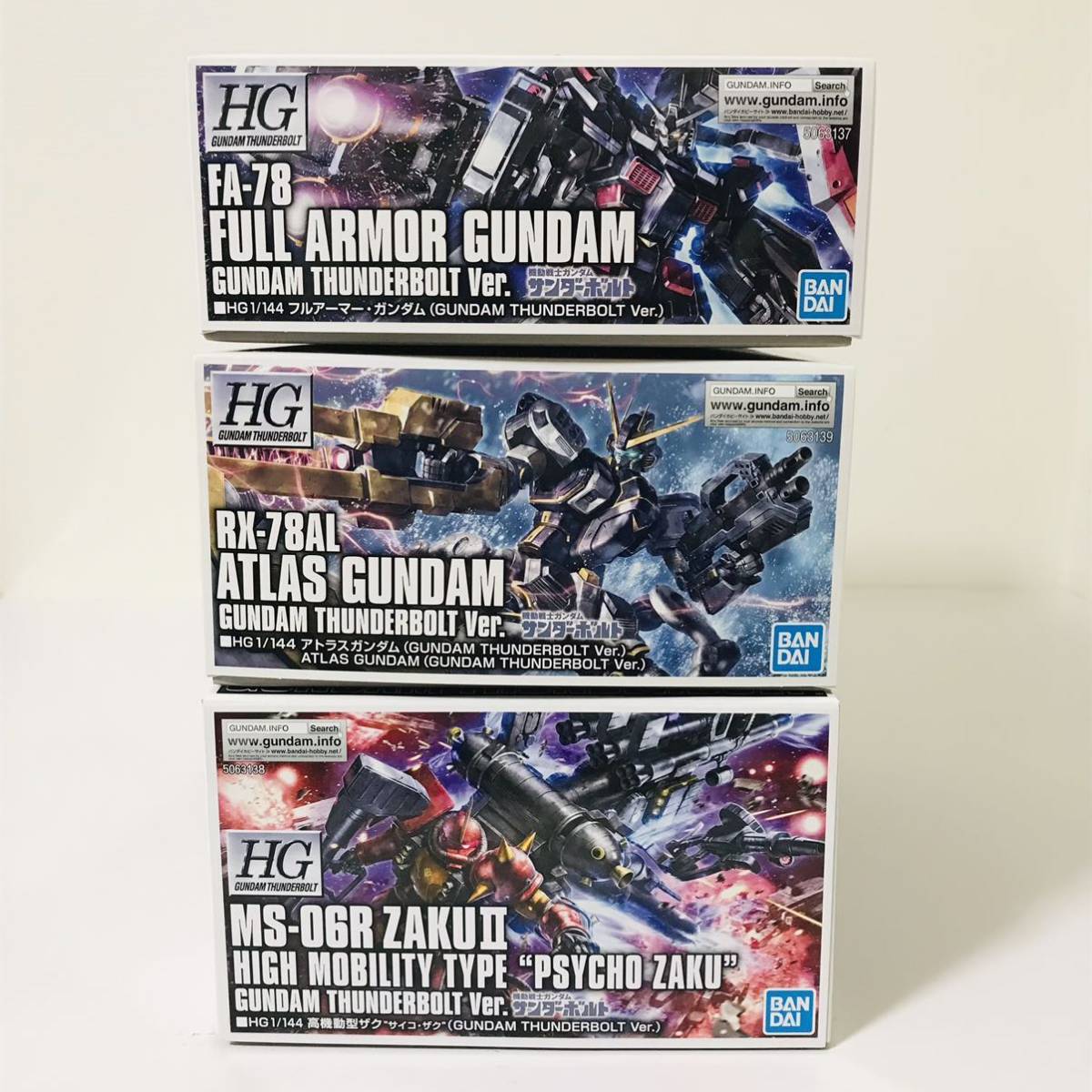☆売切☆HGフルアーマーガンダム&アトラスガンダム&サイコザク 
