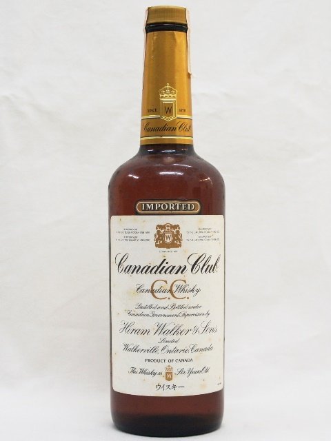 古酒・未開栓【Canadian Club／カナディアンクラブ】ウイスキー