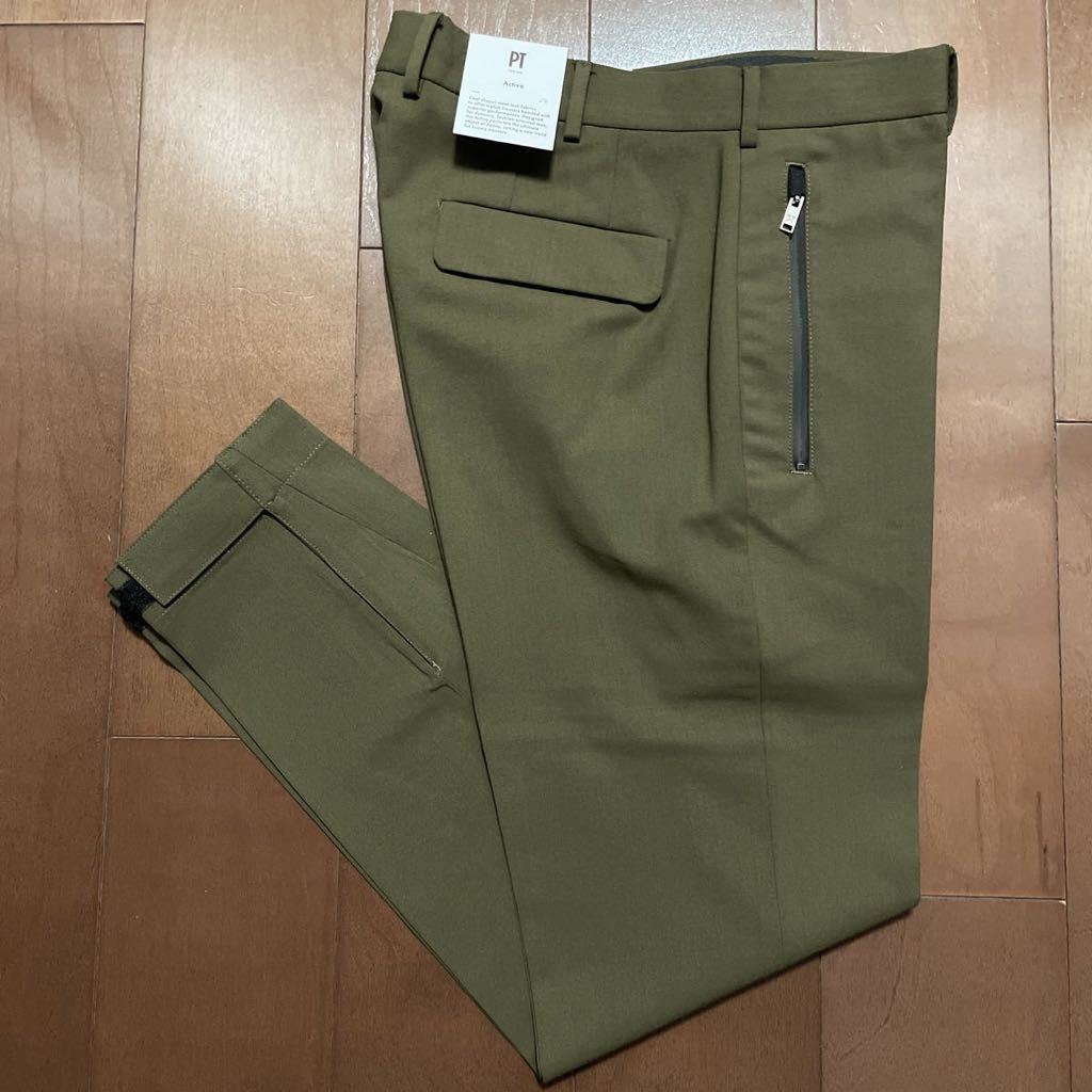 【PT TORINO】ピーティートリノ ノープリーツパンツ 裾ベルクロテープ 48 LAMDA