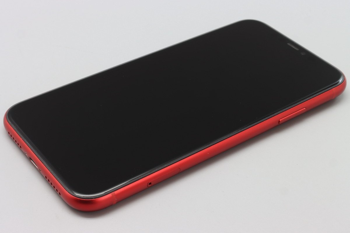 Apple iPhone11 128GB (PRODUCT)RED A2221 MWM32J/A バッテリ79% □SIM