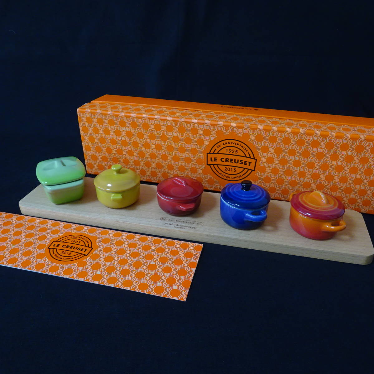 【1839176-204】●極美品/限定●LE CREUSET ルクルーゼ/90周年記念 ミニチュア・ココット・ヒストリーコレクション 100サイズ発送同梱不可