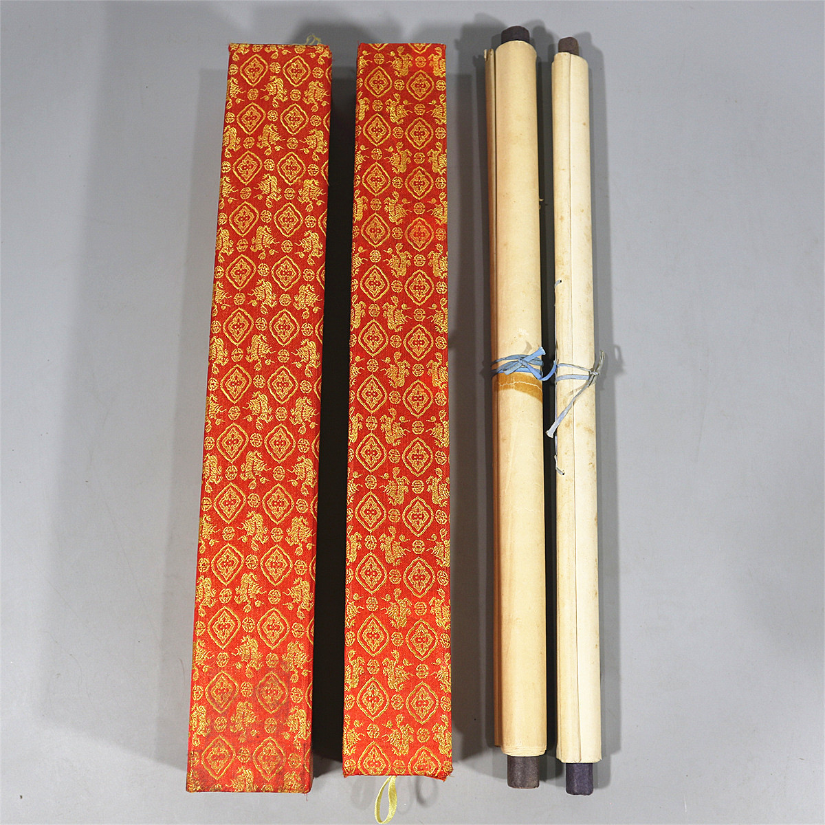 H2731 時代 肉筆 絹本 春画 巻物 掛軸 一対／美品！z 道具 | わじる