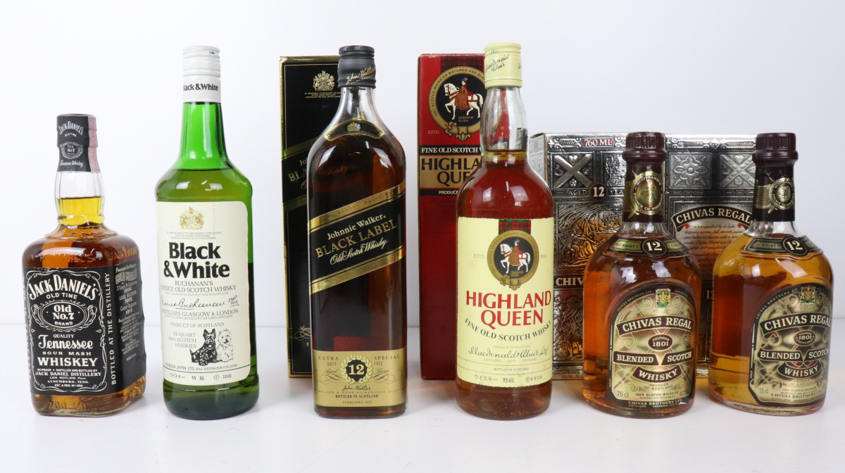 未開栓 CHIVASREGAL JACKDANIEL ウイスキー まとめ 未開栓/ウイスキーまとめ】JACK DANIEL'S / Black&White / Johnnie