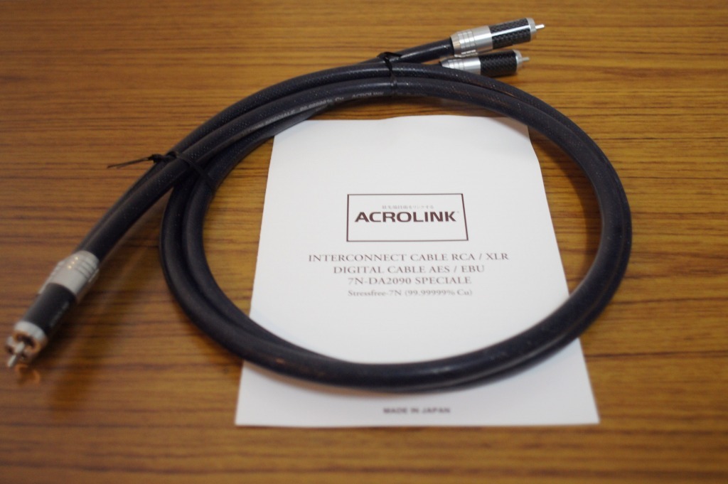 【SALE，定番】 アクロリンク スペチアーレ ACROLINK 7N-DA2090 SPECIALE 1.0mペア RCA(RCAケーブル)｜売買されたオークション情報、yahooの商品情報をアーカイブ公開 - オークファン RCAケーブル