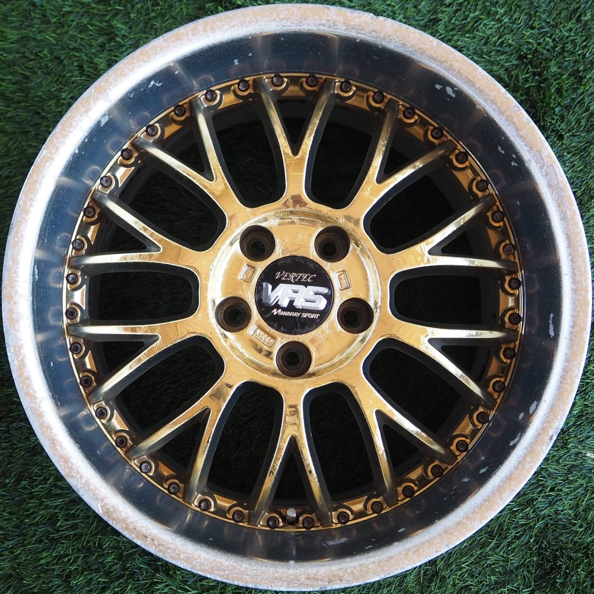 MANARAY(マナレイ) SPORT VERTEC VR5 ゴールド色 前：18×8.5J 後：18 