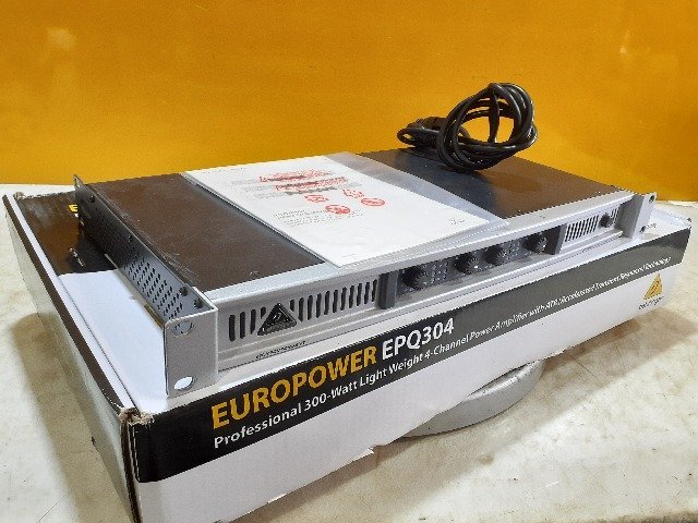 【1円スタート！】BEHRINGER ベリンガー パワーアンプ EPQ304 音響機器 動作良好