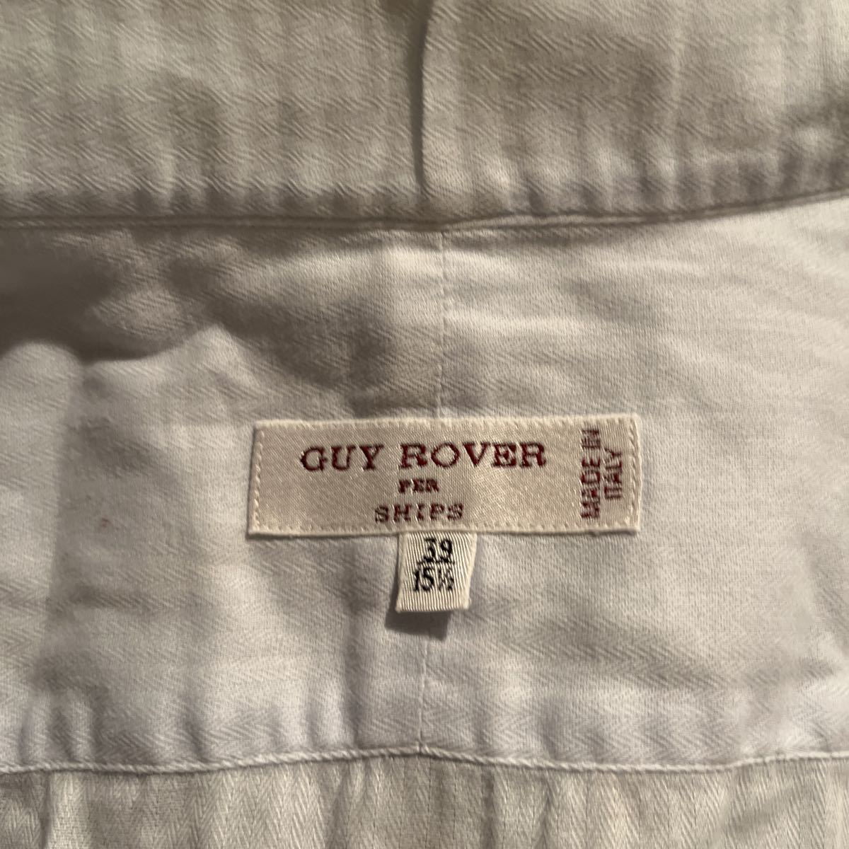 GUY ROVER ビジネスシャツ　シップス　メイドインイタリー　サックス　新品同様　送料無料