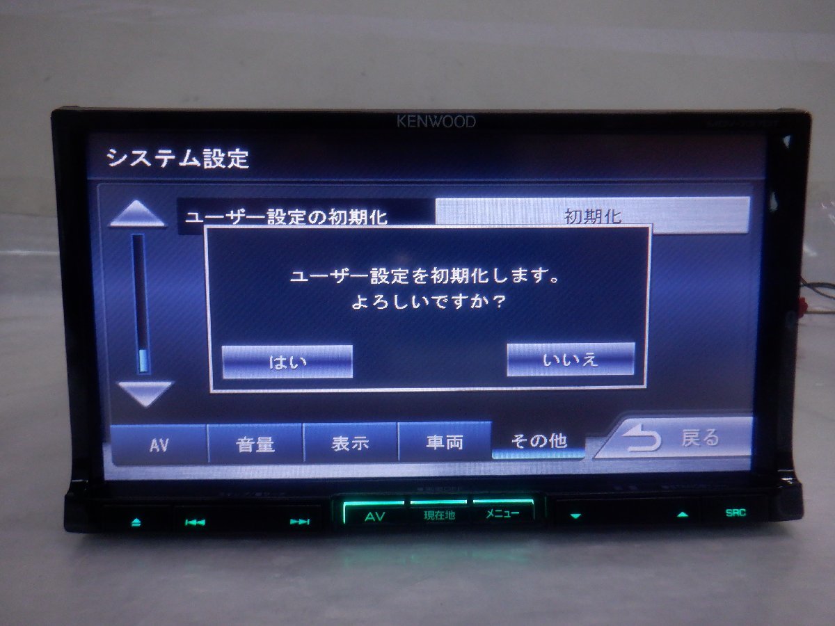 ☆作動確認済☆ KENWOOD ケンウッド カーナビゲーション メモリーナビ MDV-737DT 『地図データ：2011年』