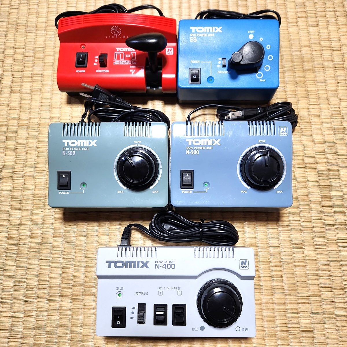 5点 Nゲージ TOMIXトミックス N-400 N-500 N-1 TUBAME　ES TCS パワーユニット パワーパック　80s23-1168