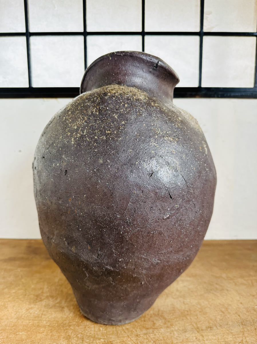 HG887] 古い壺 茶壺 丹波 備前 古信楽 壺 茶道具 茶席 骨董品 古美術