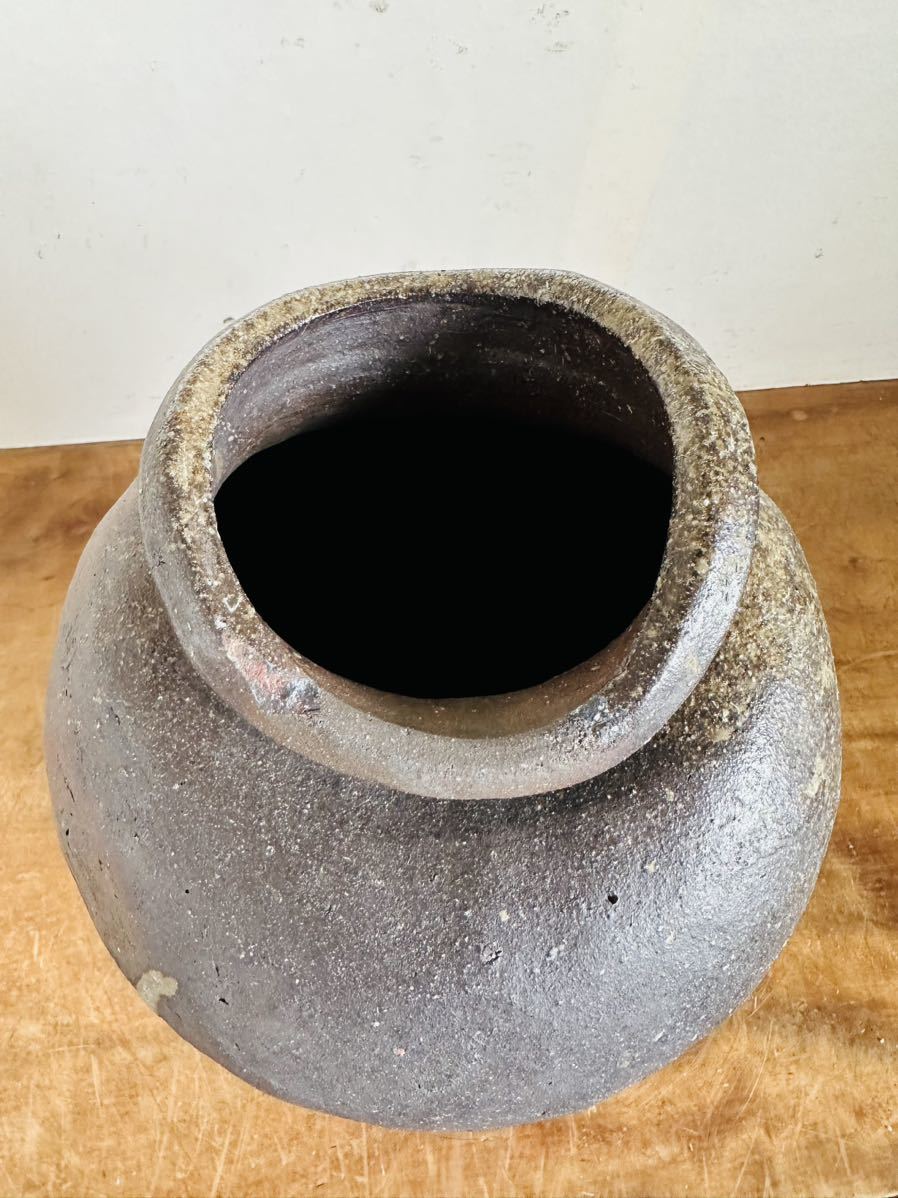 HG887] 古い壺 茶壺 丹波 備前 古信楽 壺 茶道具 茶席 骨董品 古美術