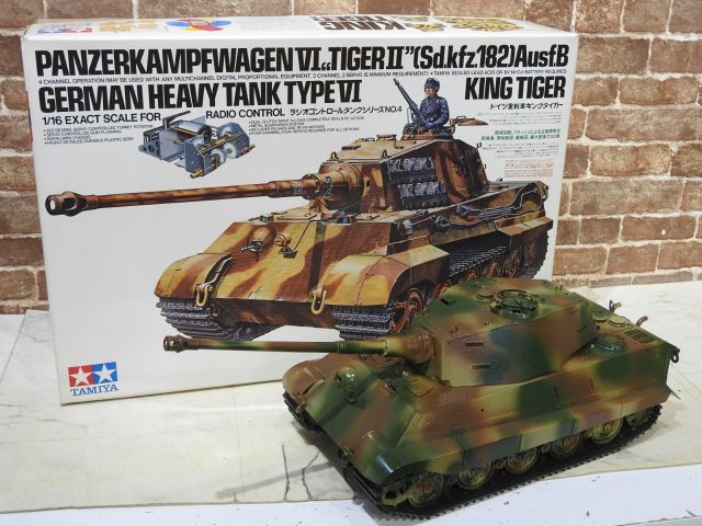 1円〜 ジャンク タミヤ ドイツ重戦車 キングタイガー 1/16 ラジオ
