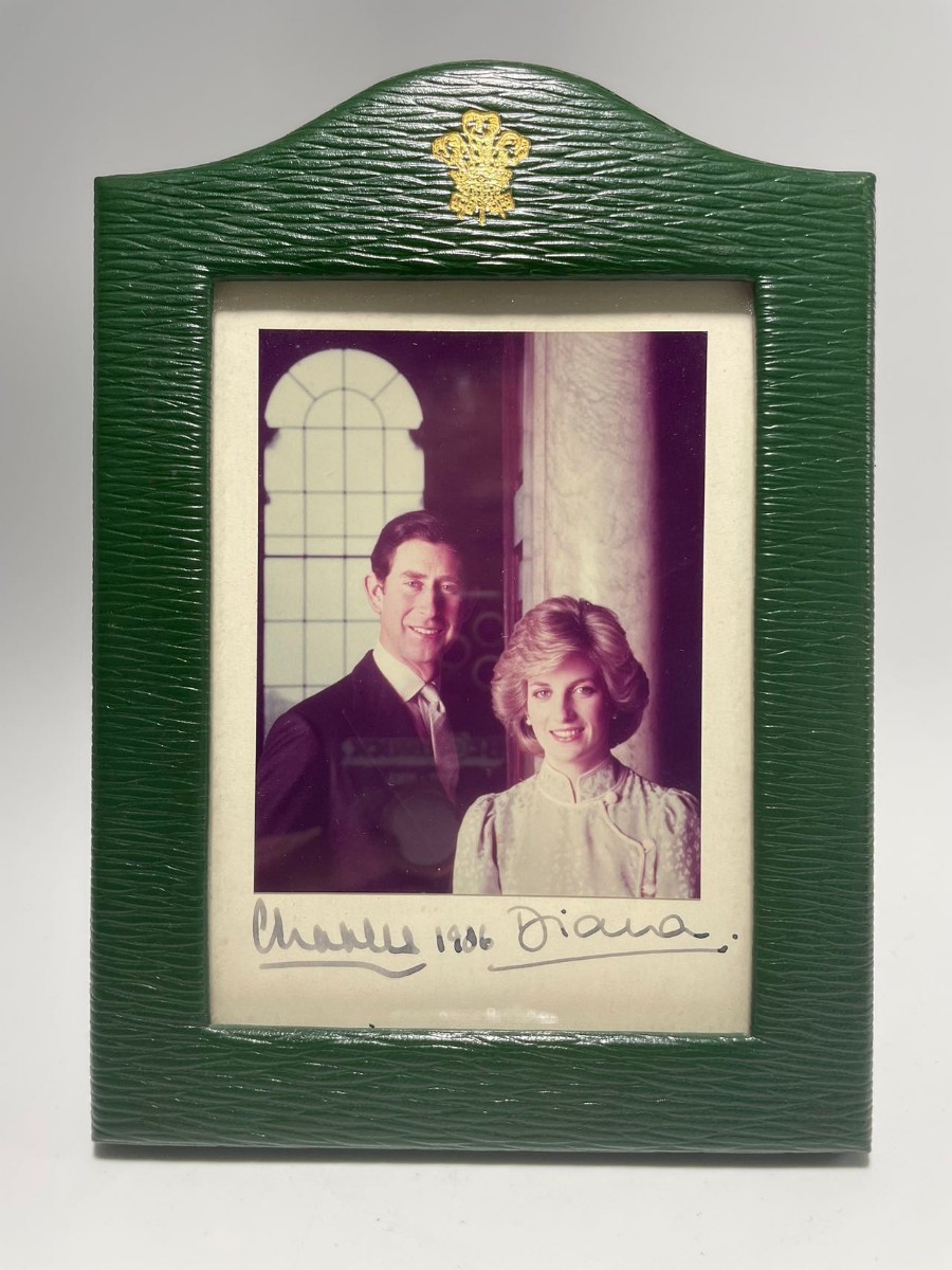 AS315 ヴィンテージ イギリス ダイアナ妃とチャールズ皇太子 サイン