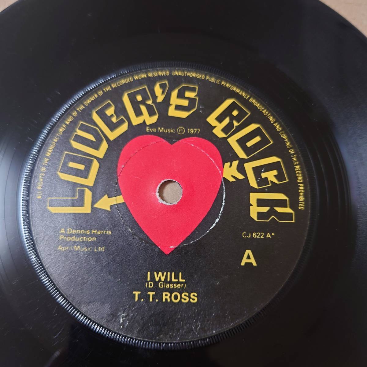 レア T.T. Ross - I Will // Lover's Rock 7inch / Lovers / TT Ross(レゲエ)|売買さ ...