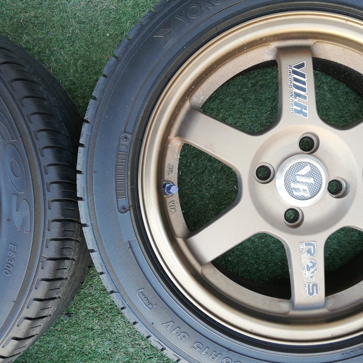 レイズ ボルクレーシン TE37 15インチ 4穴 PCD100 6.5J＋35 4本セット