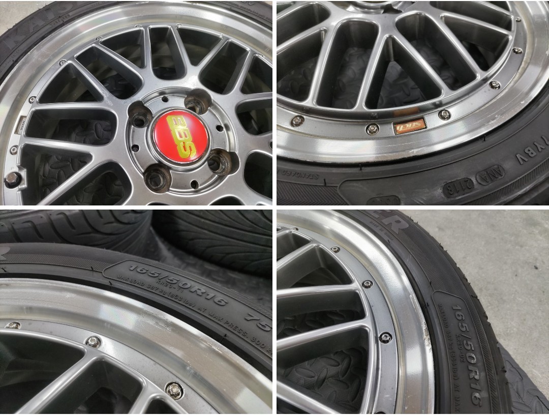 LEGZAS Stich レグザス M900 16インチ 5J +45 4穴 PCD100 KENDA 165