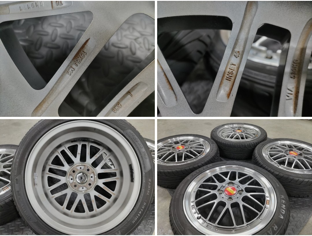 LEGZAS Stich レグザス M900 16インチ 5J +45 4穴 PCD100 KENDA 165
