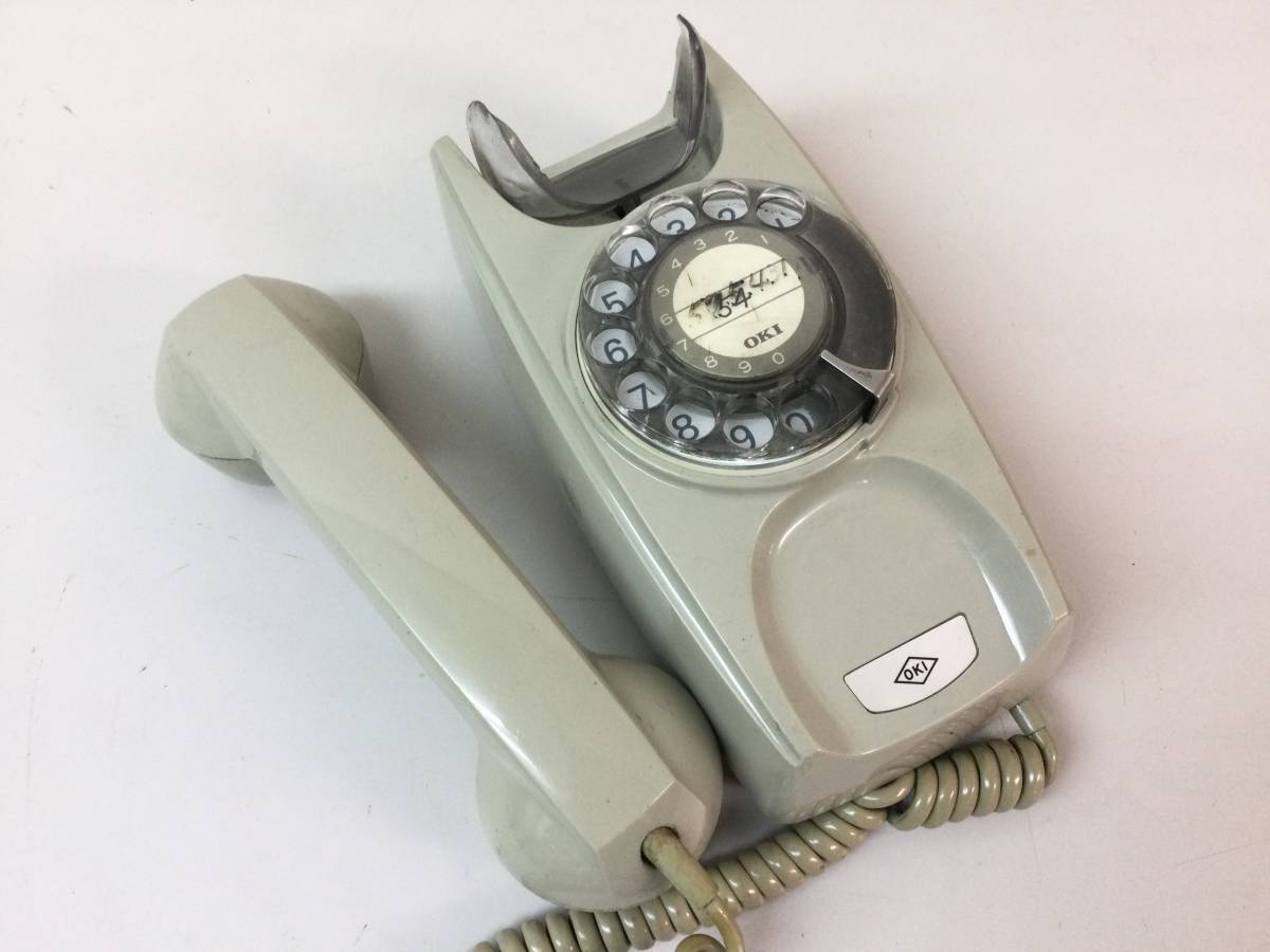 OKI 壁掛け ダイアル式電話機 601 小形A2W 沖電 昭和レトロ