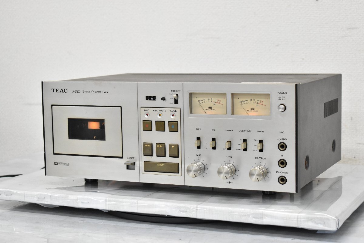 m3606 ジャンク TEAC ティアック カセットデッキ A-650 TEAC
