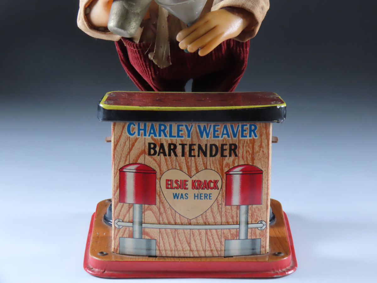 コレクター放出品 ブリキ WEAVER BARTENDER チャーリーウィーバー 品