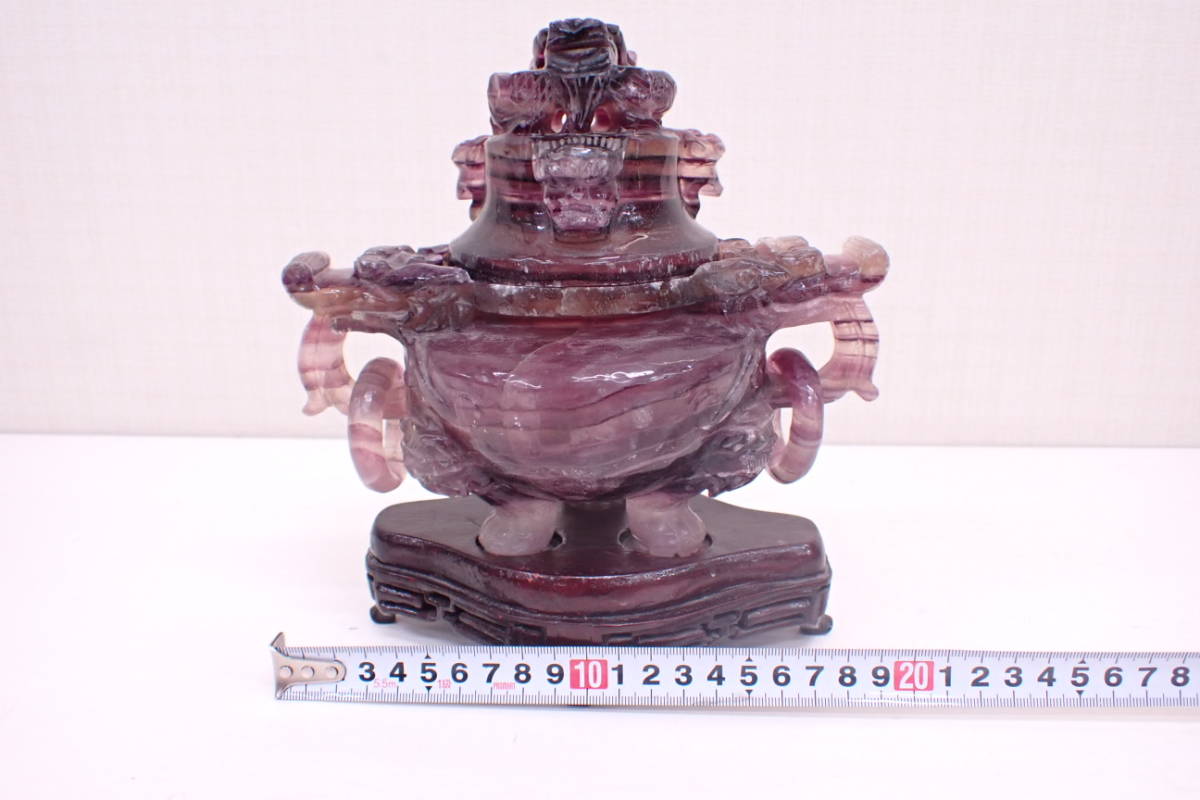 中国 唐木紫壇彫刻 母子像 置物 在銘 V R5162 【公式通販】