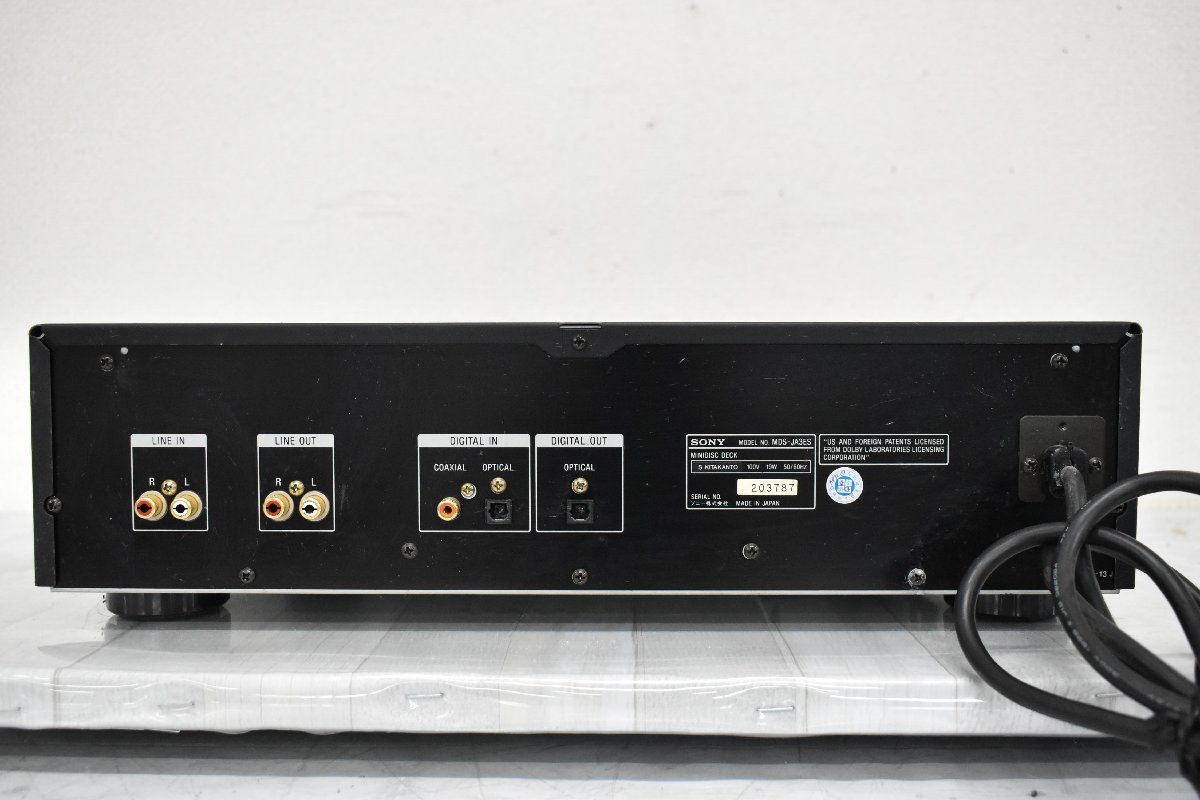 ジャンク SONY MDS-JA22ES MDデッキ ESシリーズ N2508850