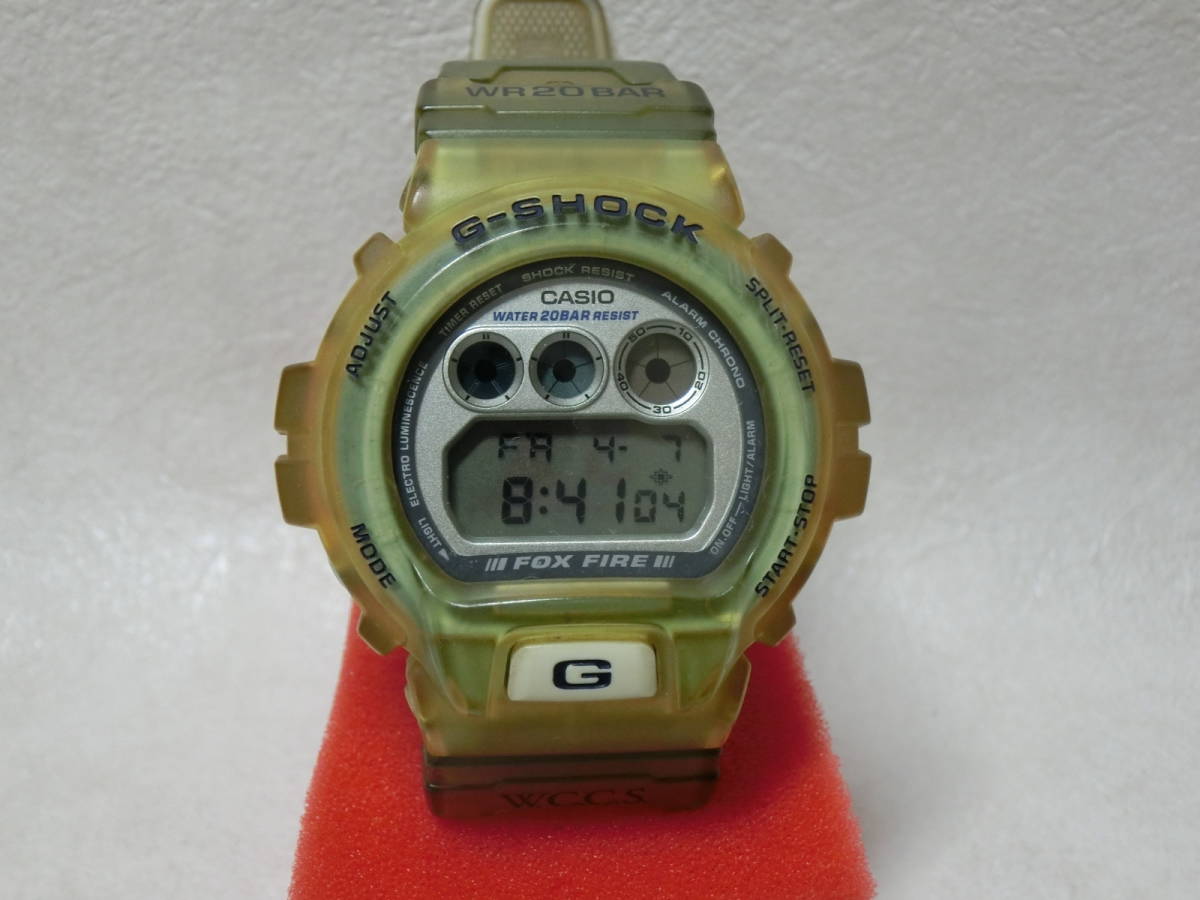 【№1133-O5005】中古美品： CASIO G-SHOCK カシオ Gショック メンズ腕時計 DW-6900 W.C.C.S 世界サンゴ礁保護協会 オフィシャルモデル 