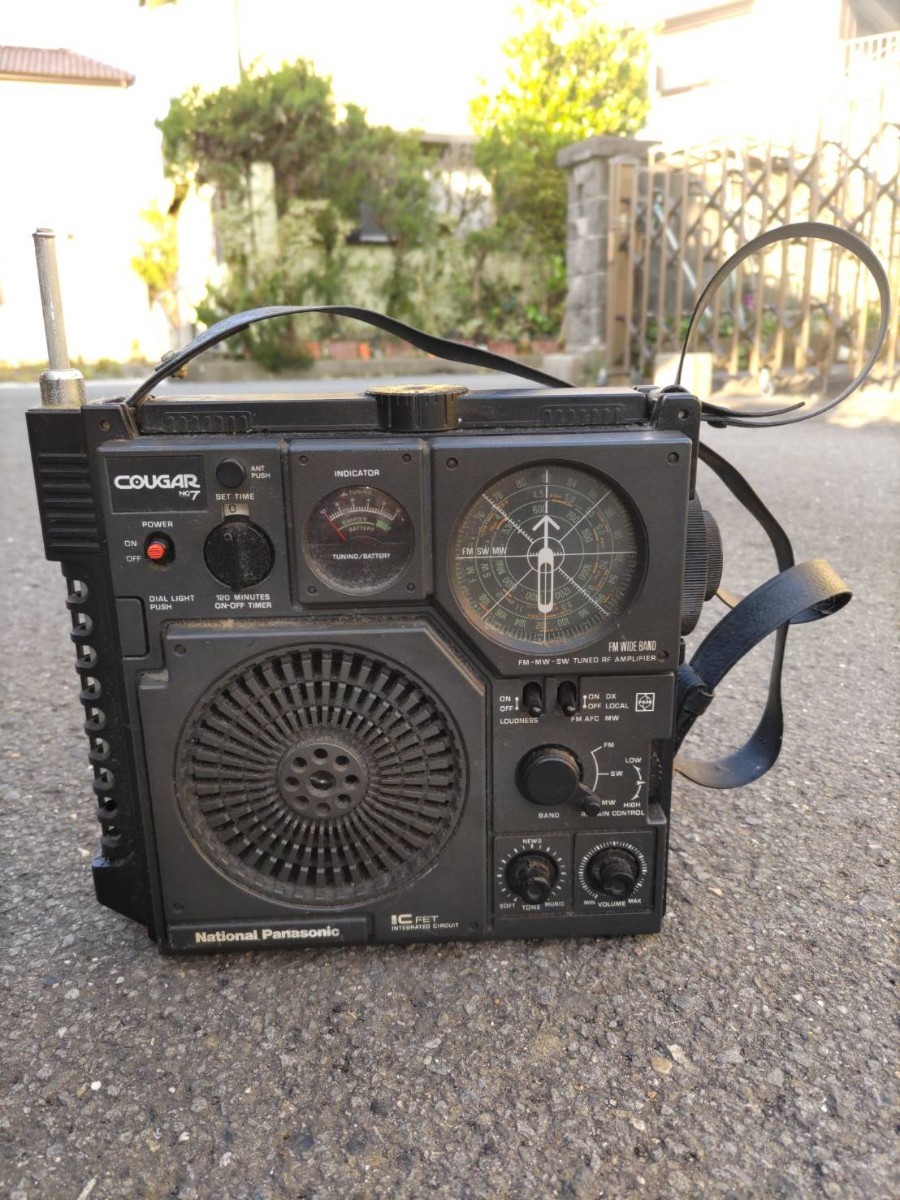 National ラジオ クーガ National Panasonic ラジオ 当時物 panasonic