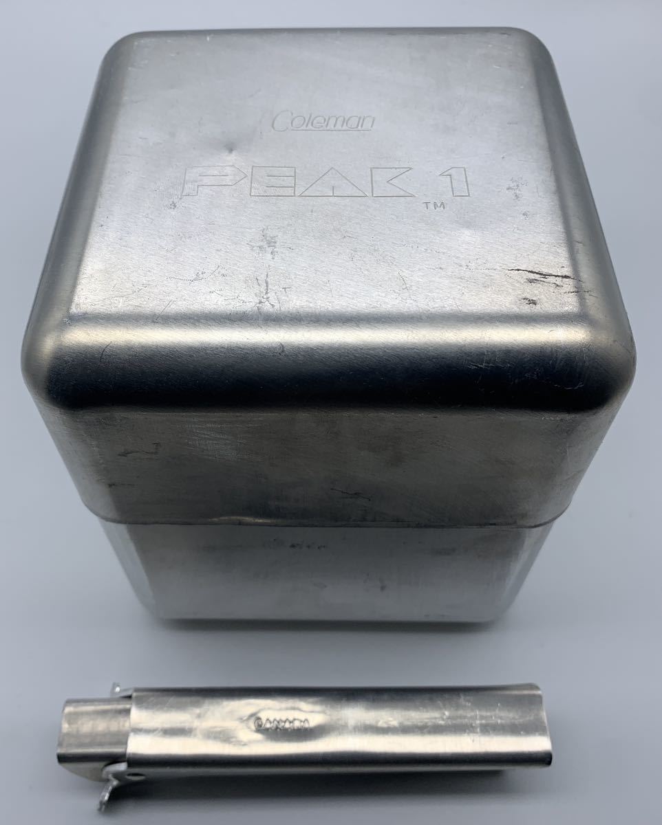 コールマン ピーク1 アルミケース クッカー ヴィンテージ デッドストック Coleman Peak 1 米軍実物 放出品　USA CANADA 米海兵隊 OKINAWA E