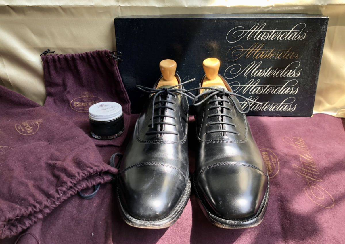 旧チャーチ　Church's masterclass Stevenson 60F 35ラスト　ストレートチップ　黒　24.5cm uk6 1996年　英国靴　内羽根 